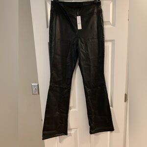 Black Faux Leather Pants